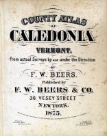Caledonia County 1875 